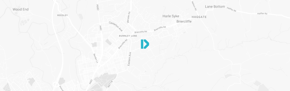 map of Dale Contractors in the outskirts of Burnley